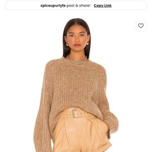 L'Academie Warm Tan Knit Sweater